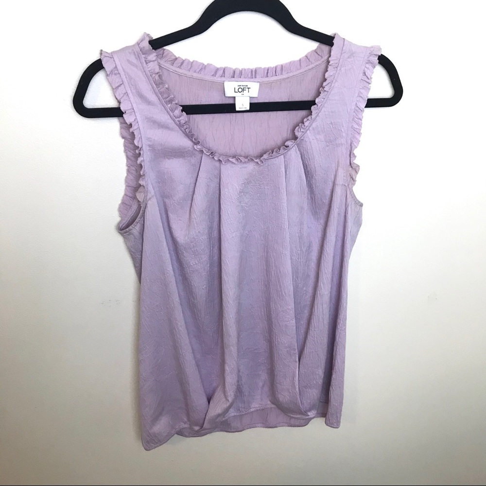 Ann Taylor Loft Purple Tank Top